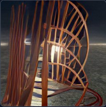 image generated with AI craiyon prompt photorealistic high definition Tatlin Tower and Tower of Babel abstract